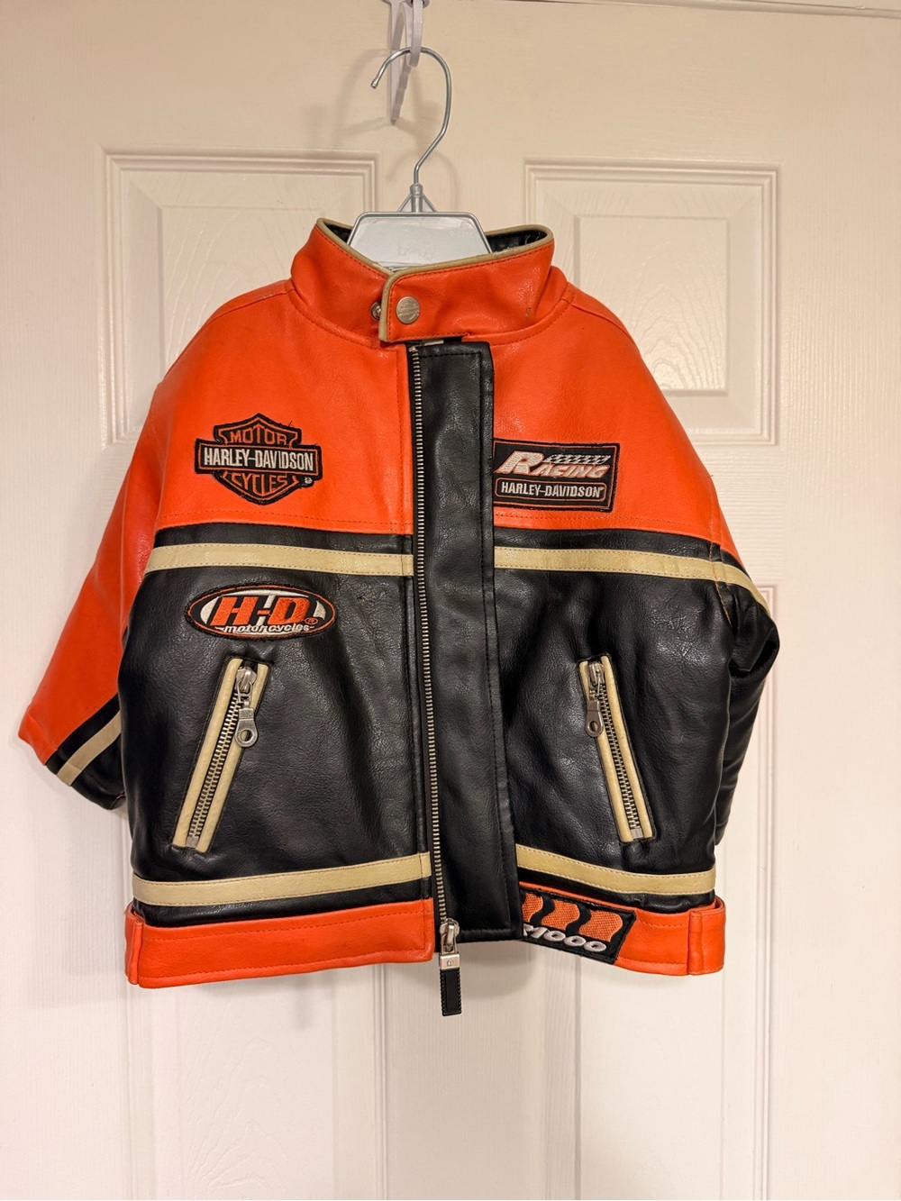 18M Harley-Davidson Black and Orange Jacket